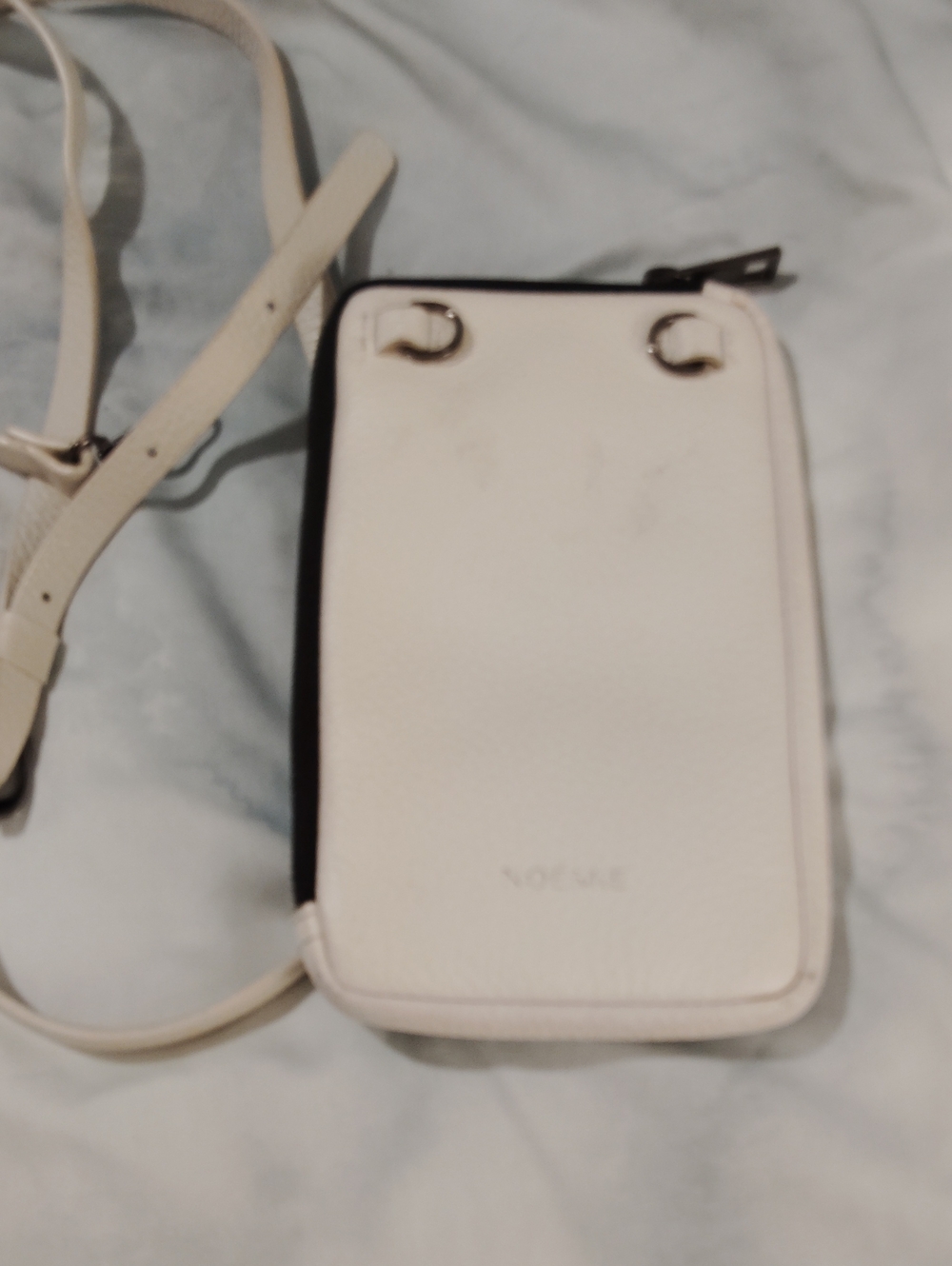 Leather Crossbody Cell Phone Carrier Case .